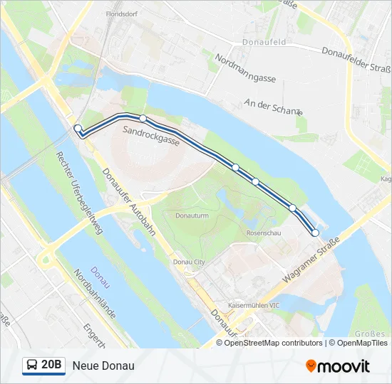 20B Bus Line Map