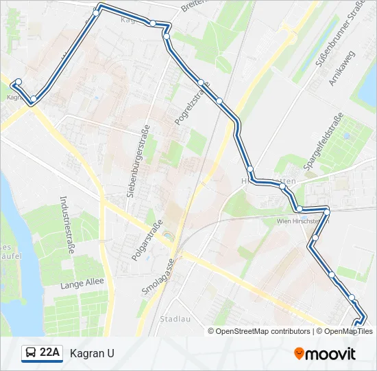 22A Bus Line Map