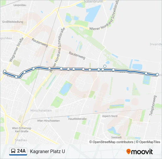 24A Bus Line Map