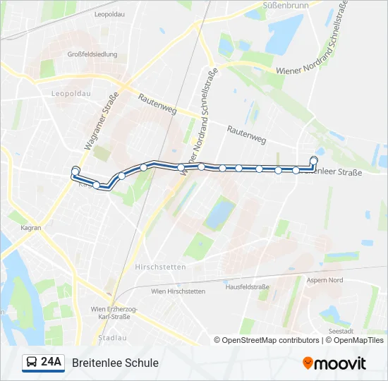 24A Bus Line Map