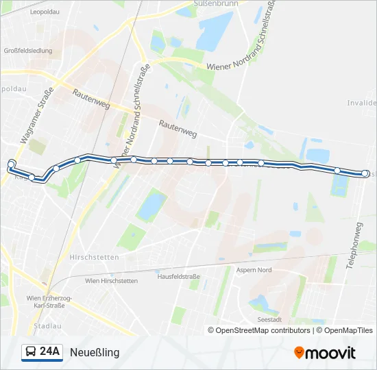 24A Bus Line Map