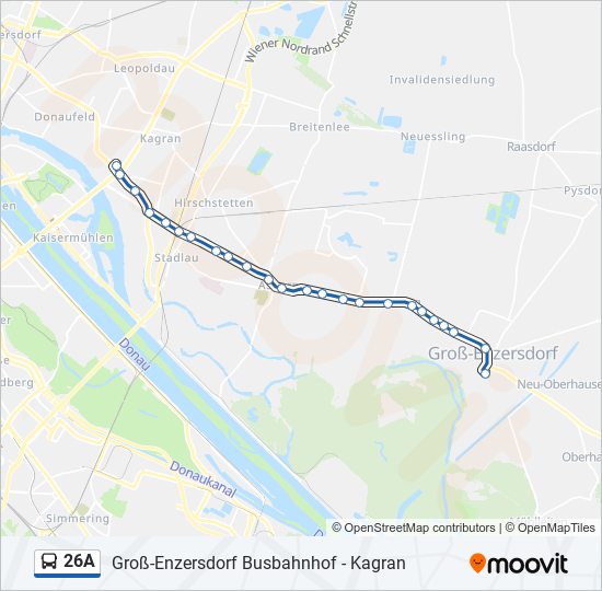 26a Route: Schedules, Stops & Maps - Groß-enzersdorf Busbahnhof (updated)