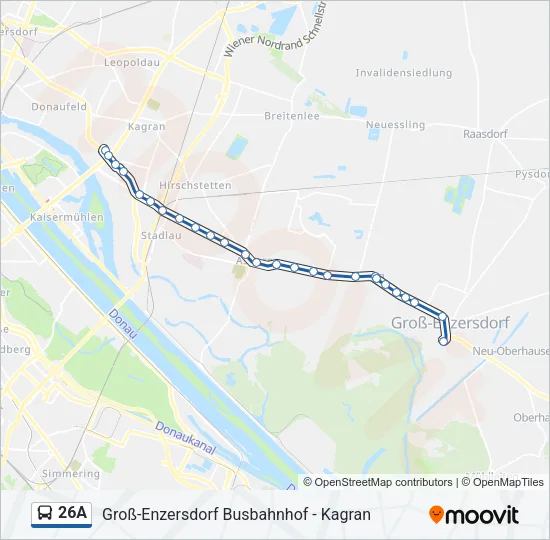 26A Bus Line Map