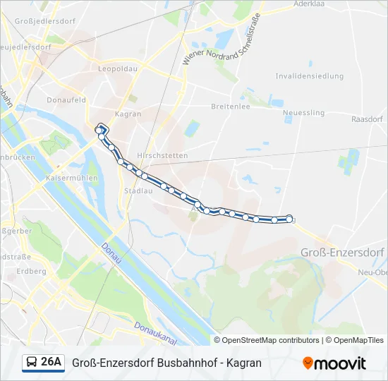 26A Bus Line Map