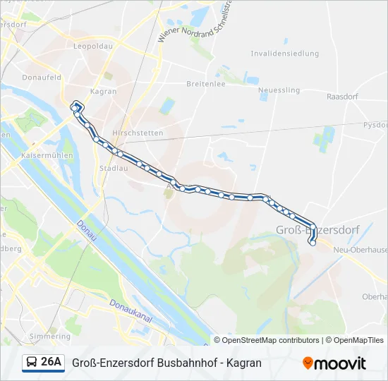 26A Bus Line Map