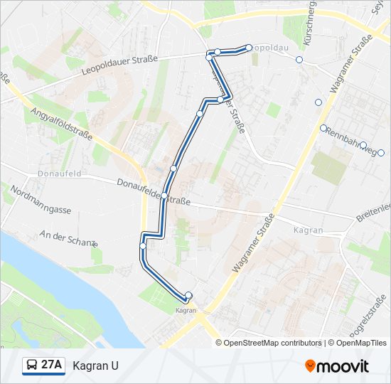 27A bus Line Map