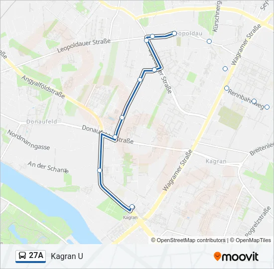 27A Bus Line Map