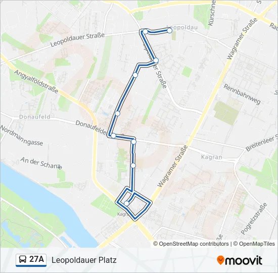 27A Bus Line Map