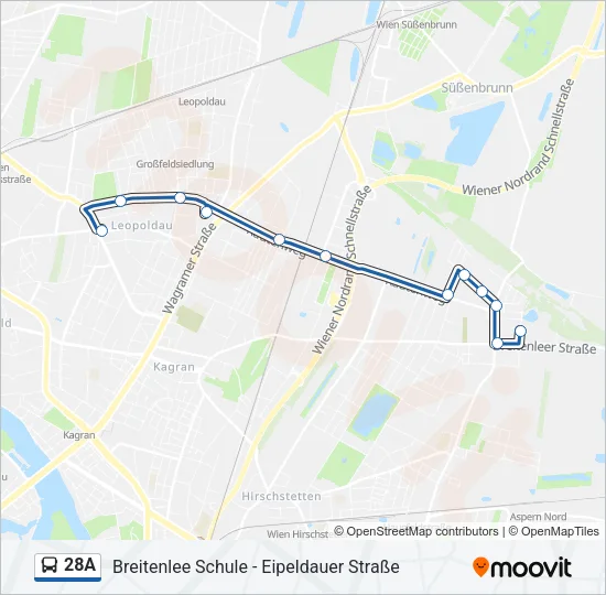 28A Bus Line Map