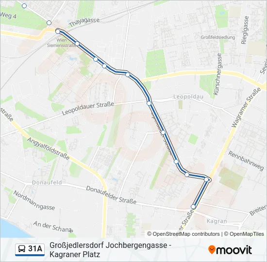 31A Bus Line Map