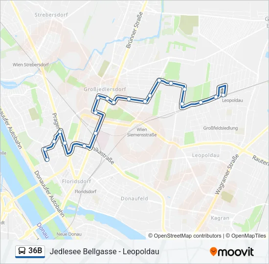 36B Bus Line Map