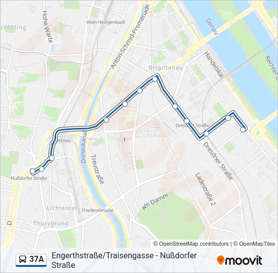37A Bus Line Map