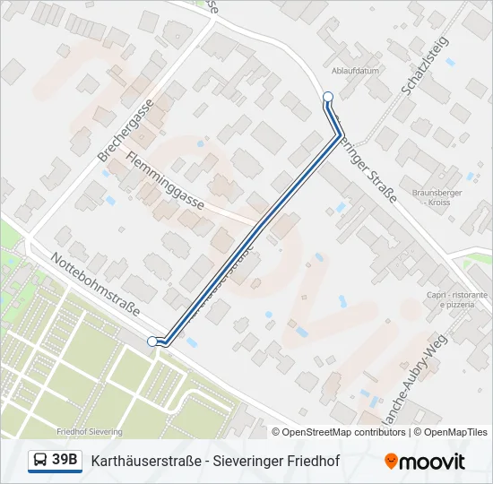 39B Bus Line Map