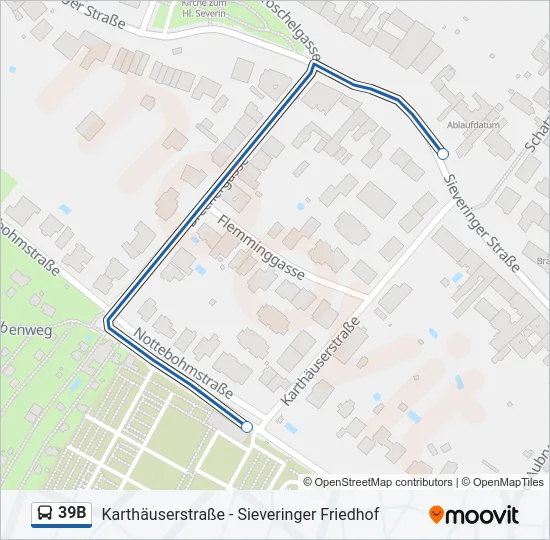 39B Bus Line Map