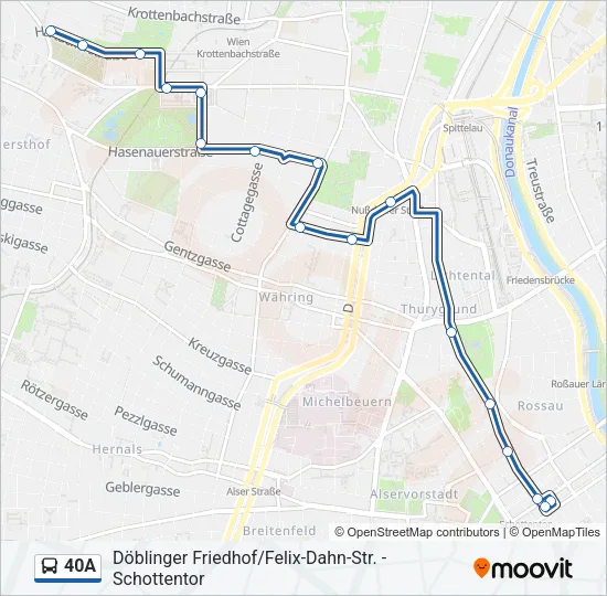 40A Bus Line Map