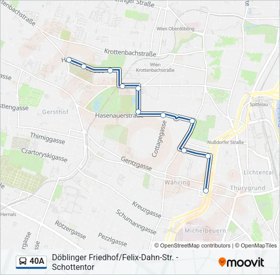 40A Bus Line Map