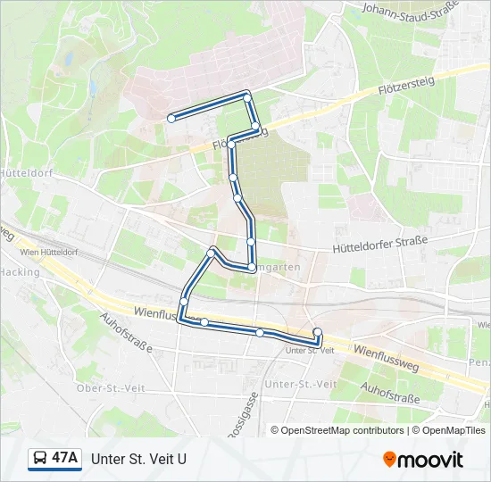 47A Bus Line Map