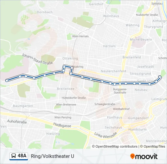 48A Bus Line Map