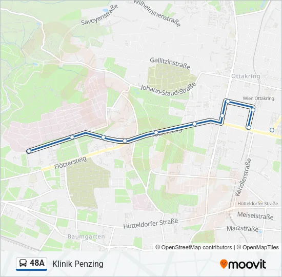 48A Bus Line Map