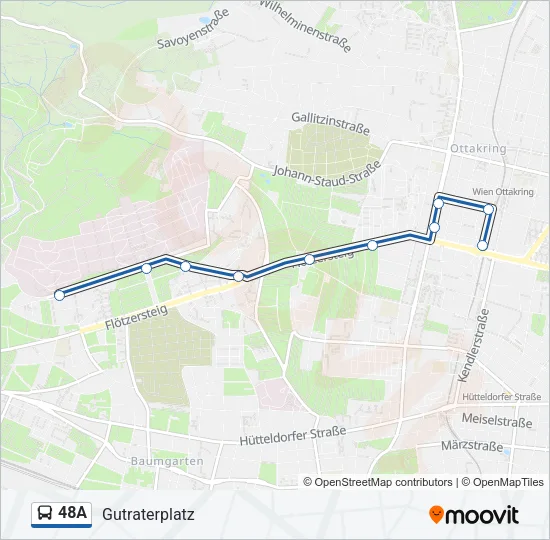 48A Bus Line Map
