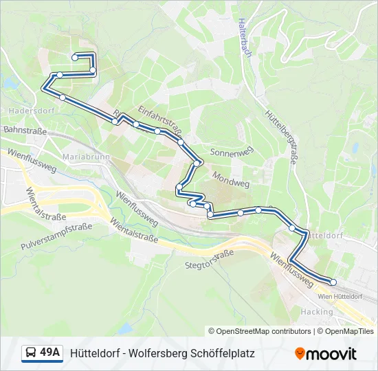 49A Bus Line Map