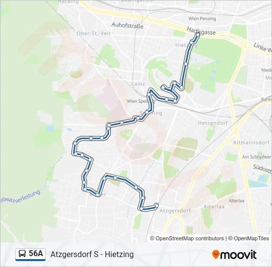 56A Bus Line Map