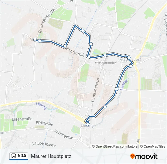 60A Bus Line Map