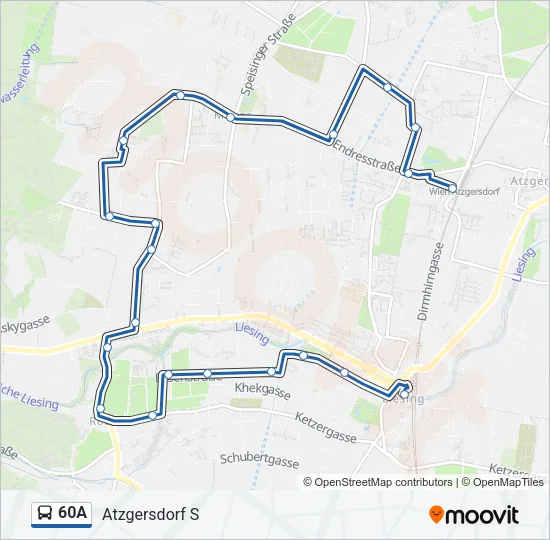 60A Bus Line Map