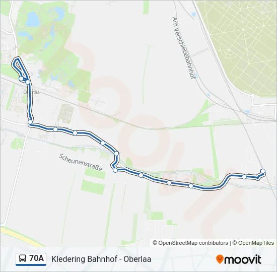70A Bus Line Map