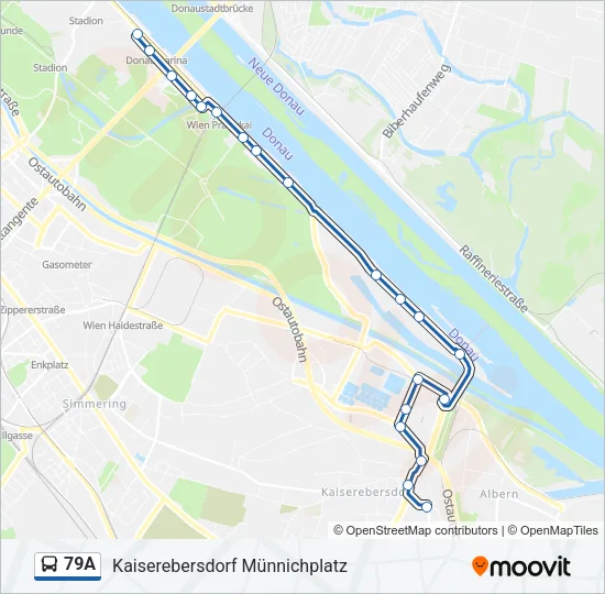 79A Bus Line Map