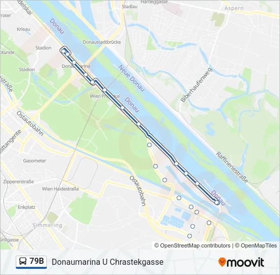 79B Bus Line Map