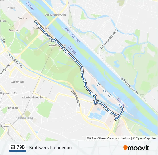79B Bus Line Map