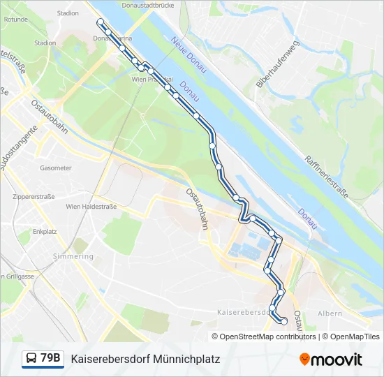 79B Bus Line Map