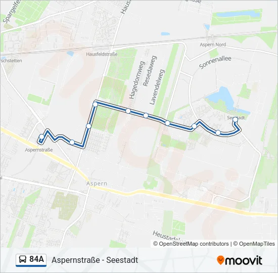 84A Bus Line Map