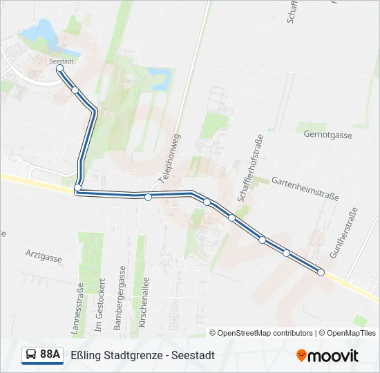 88A Bus Line Map