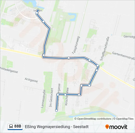 88B Bus Line Map