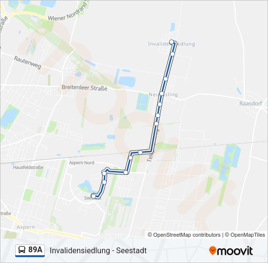 89A Bus Line Map