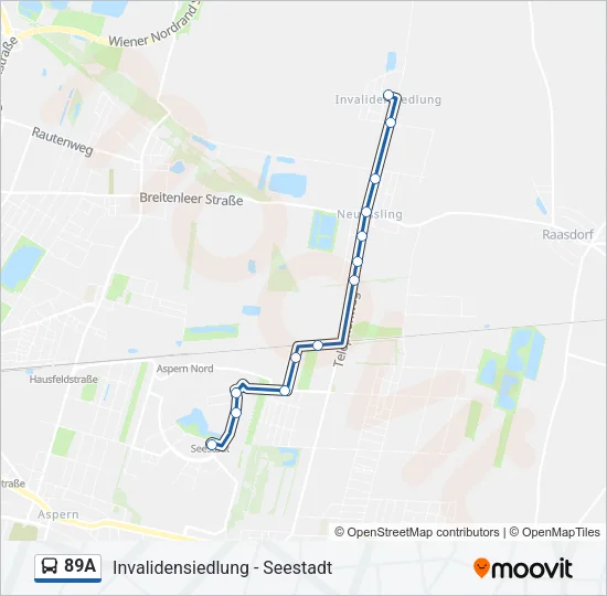 89A Bus Line Map
