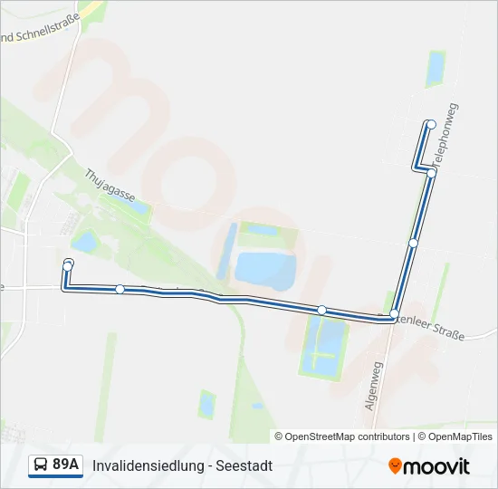 89A Bus Line Map