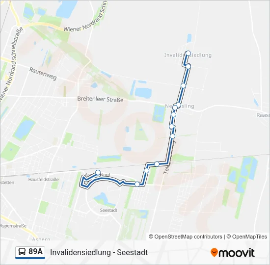 89A Bus Line Map