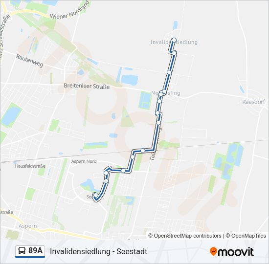 89A Bus Line Map