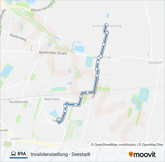 89A Bus Line Map