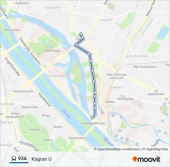 93A Bus Line Map