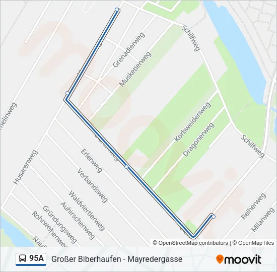 95A Bus Line Map