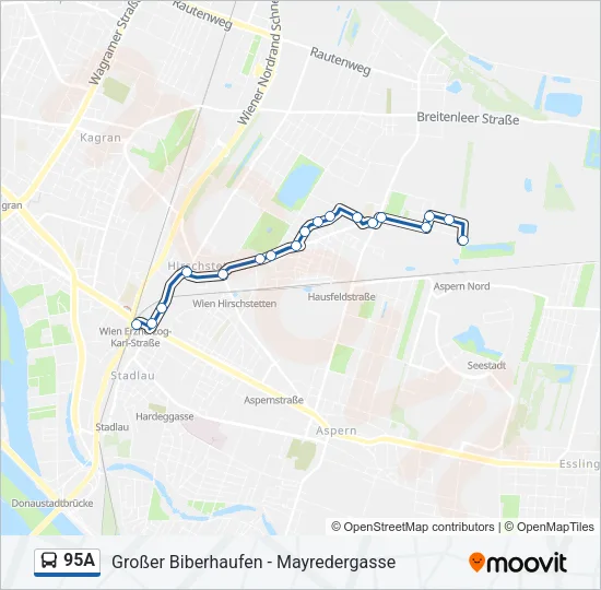 95A Bus Line Map