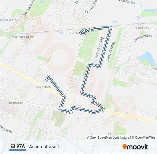 97A Bus Line Map