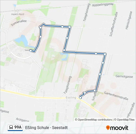 99A Bus Line Map