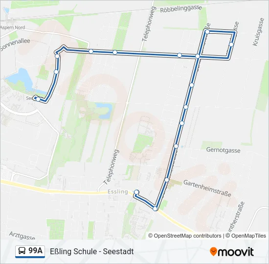 99A Bus Line Map