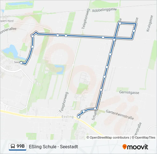 99B Bus Line Map