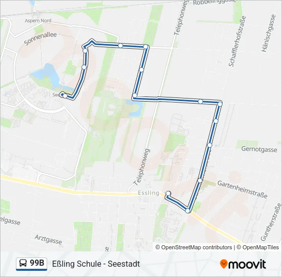 99B Bus Line Map